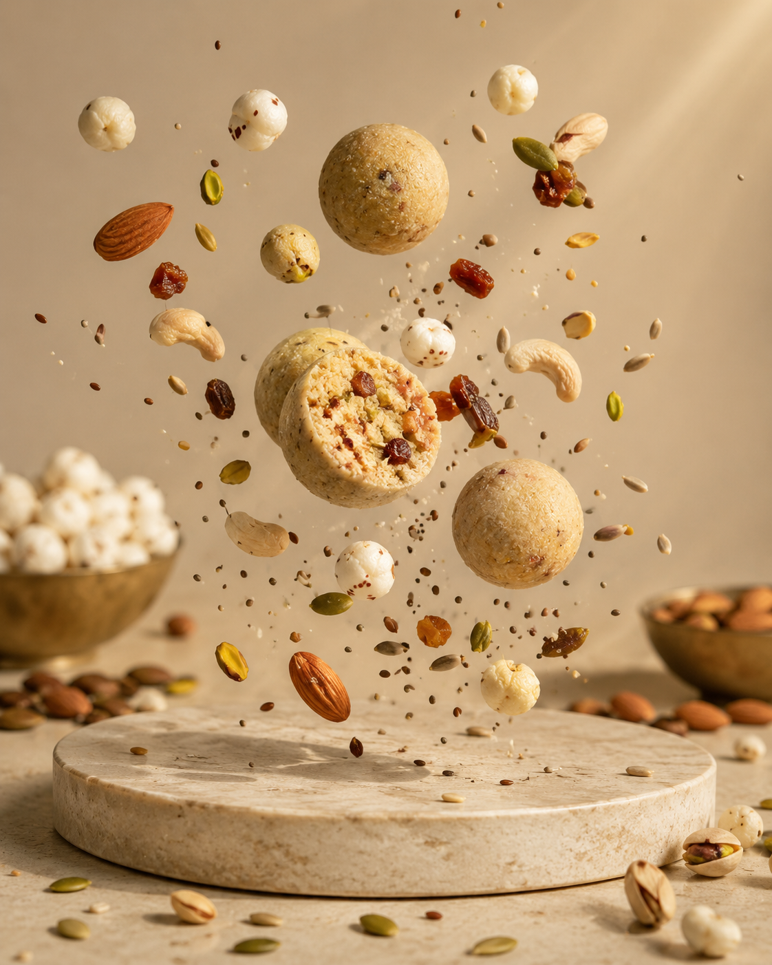 Protein Makhana Dry Fruit Ladoo